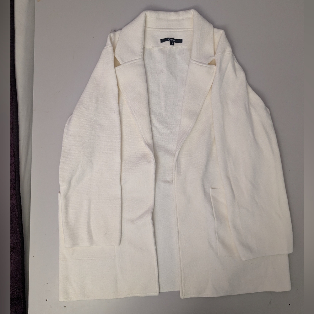 Quince Cream Textured Blazer 100% organic cotton